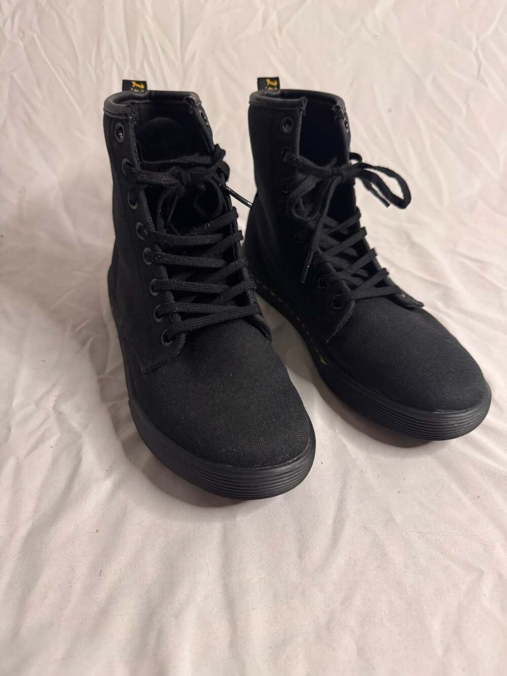 Dr. Martens Sheridan Canvas Boots Black Women's Size 5